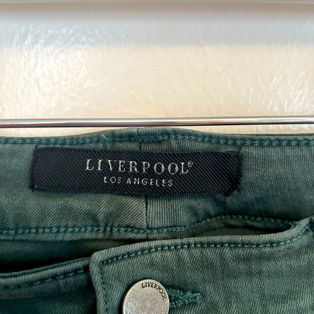 Liverpool dark green denim